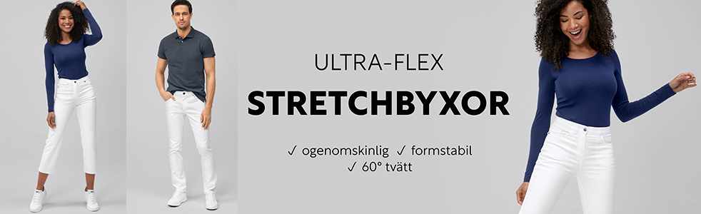 Ultra-Flex Stretch-byxor (ogenomskinliga)
