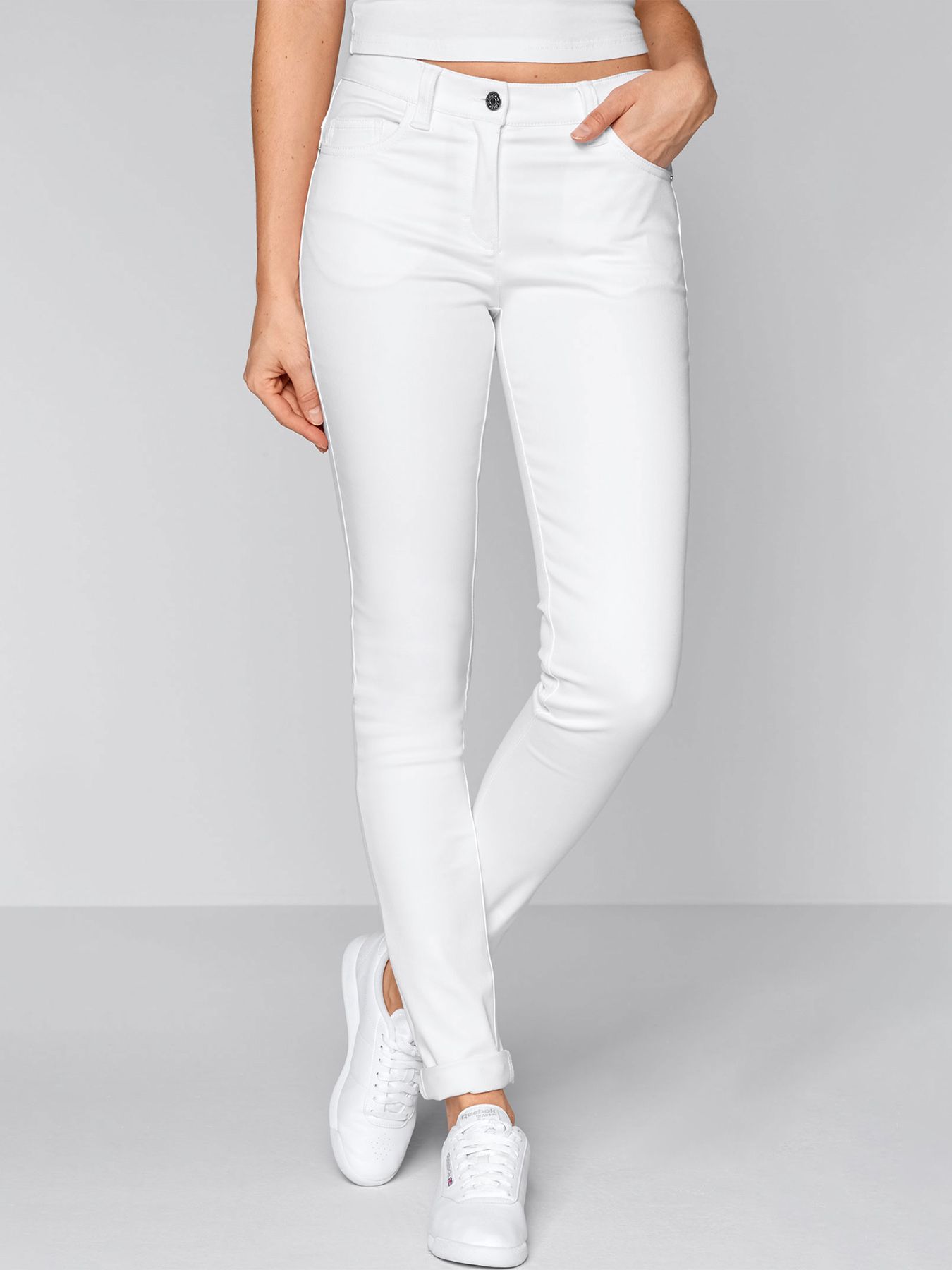 Cover-flex jeans MESSINA - ogenomskinlig - normal midjehöjd