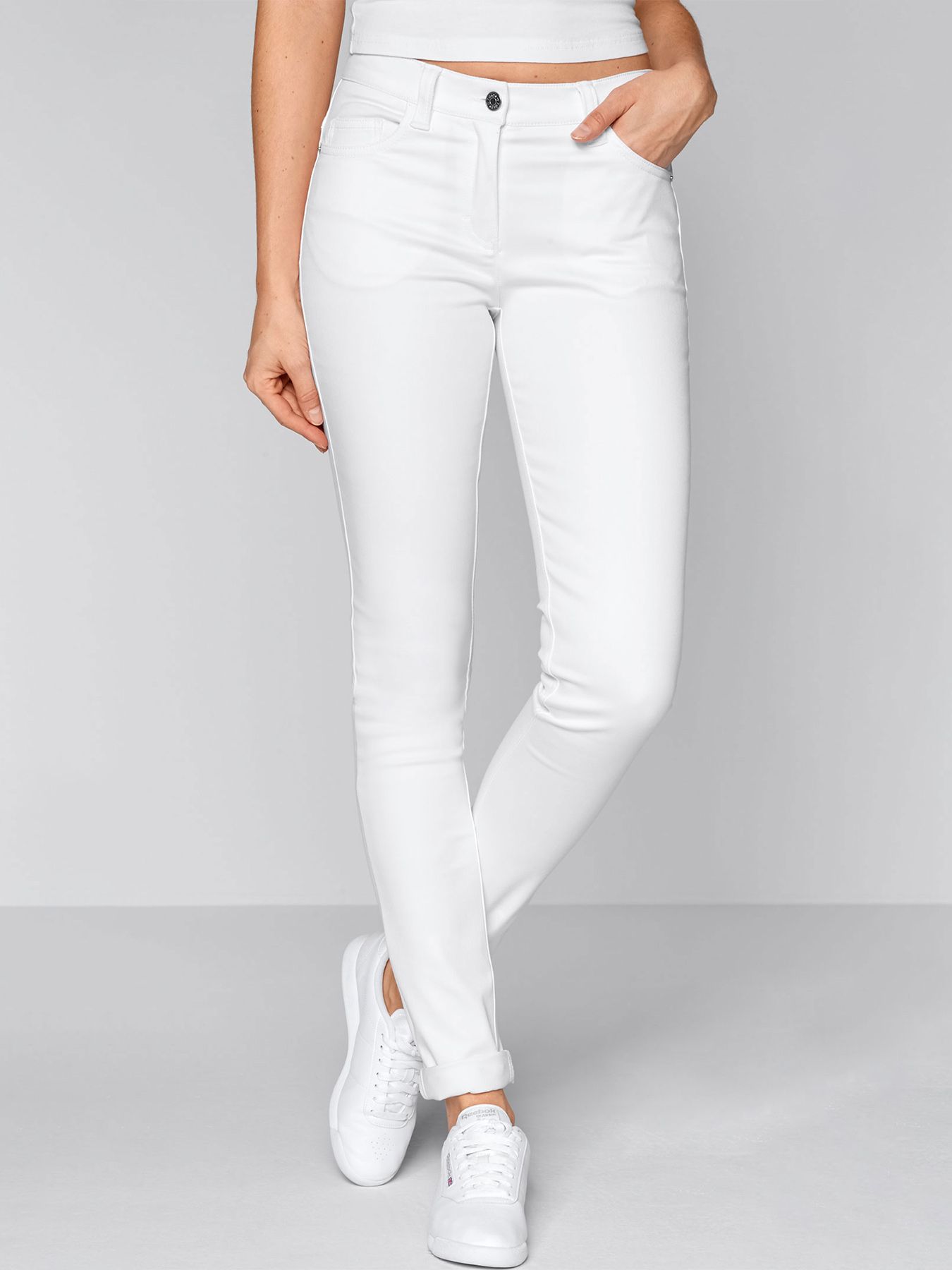 Cover-flex jeans MESSINA - ogenomskinlig - normal midjehöjd