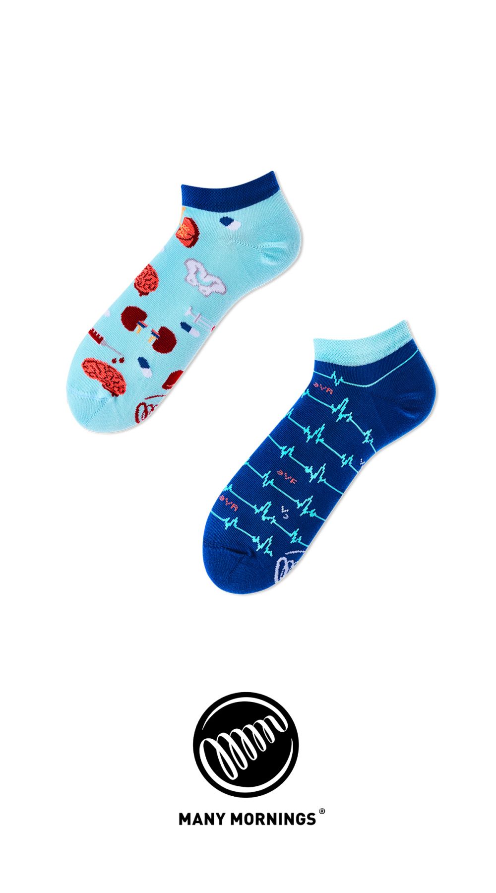 Sneakersockor med motiv