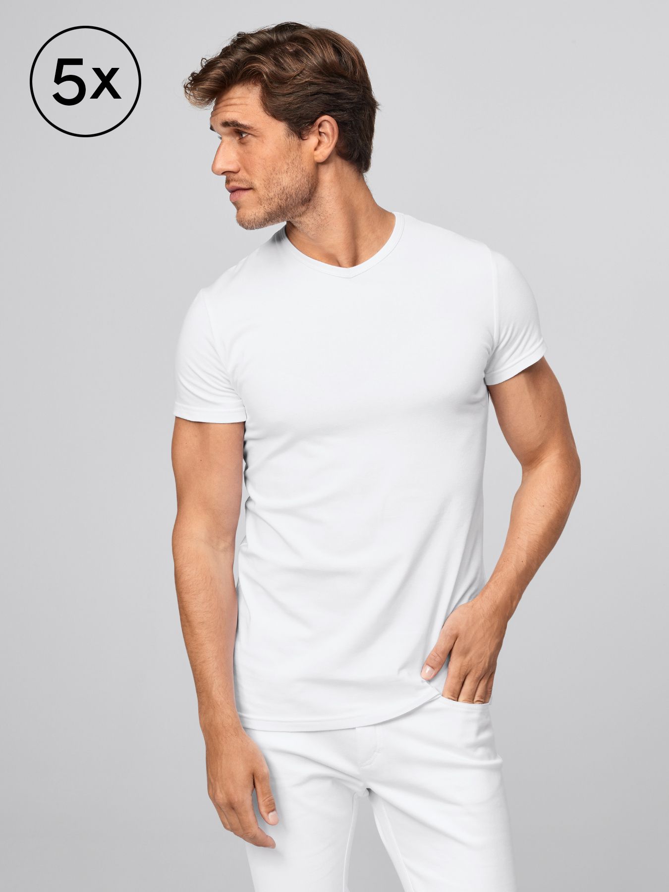 Herr T-shirt TANN 5-pack