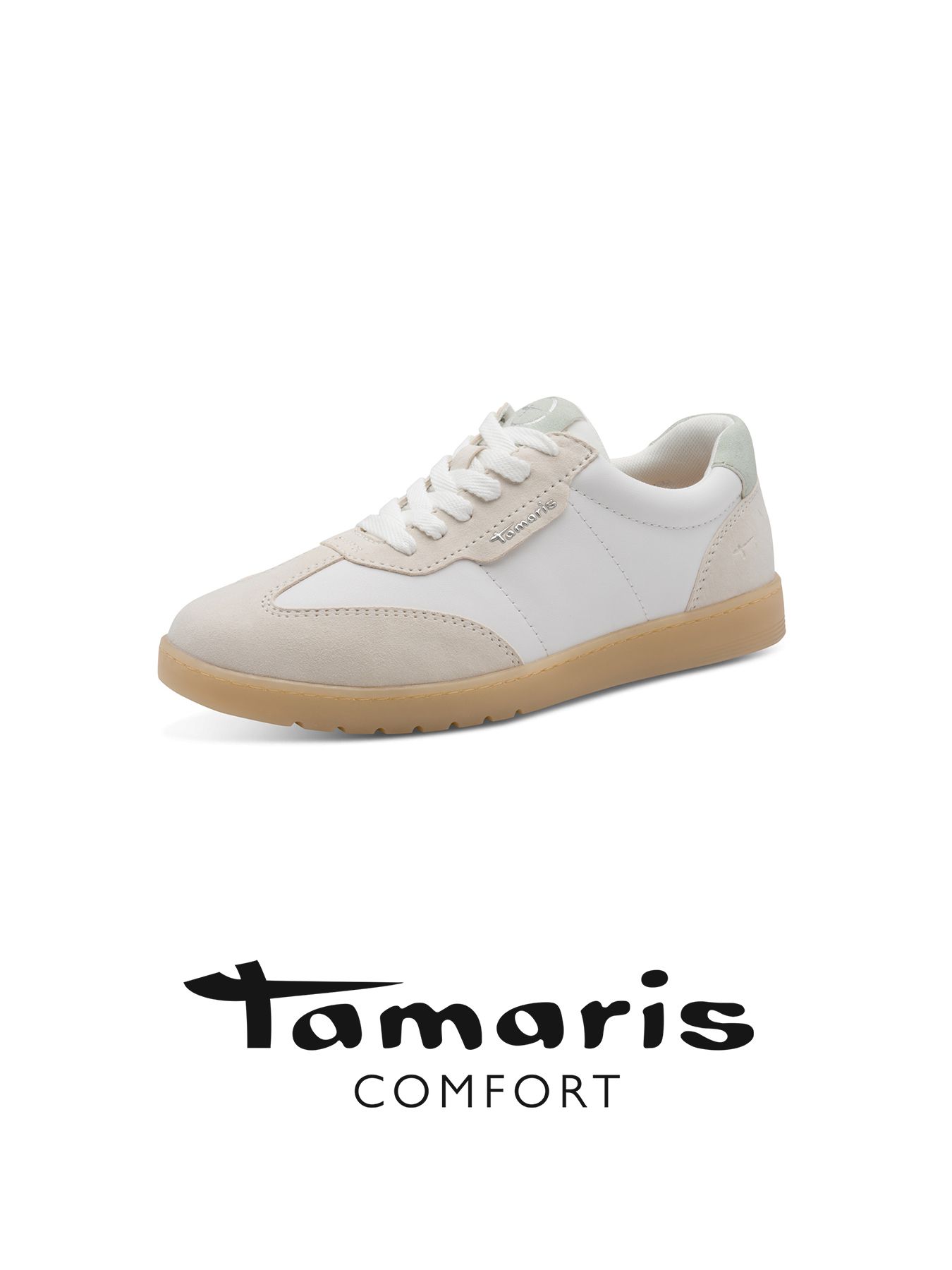 Damsneaker TAMARIS COMFORT vit/ljusgrå