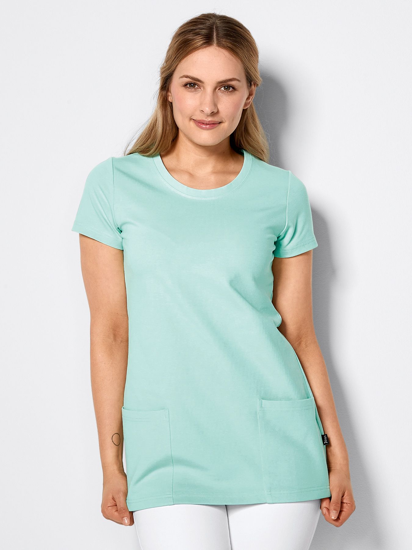 Lång T-shirt i jersey
