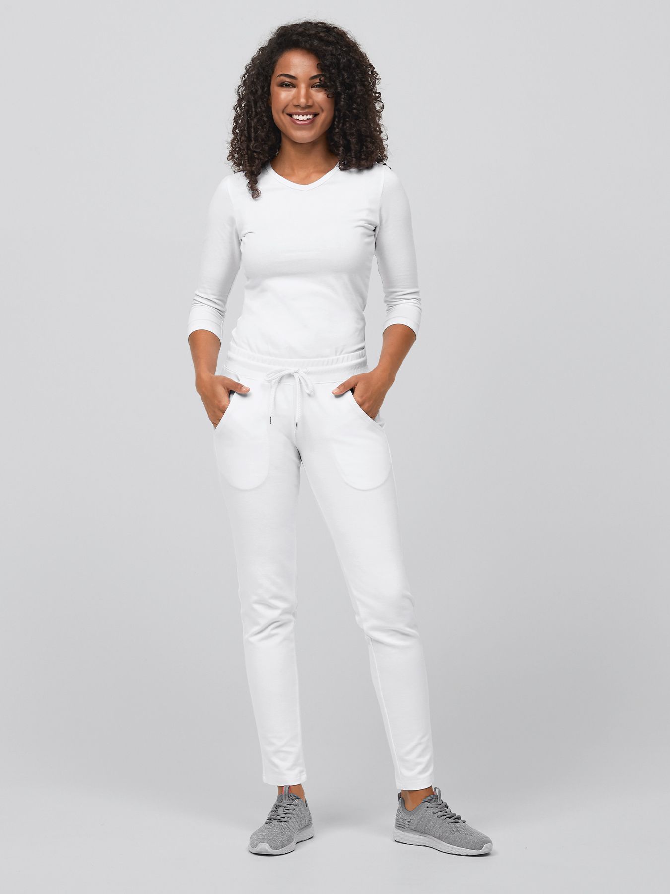 Casual byxa PETRA i interlock jersey