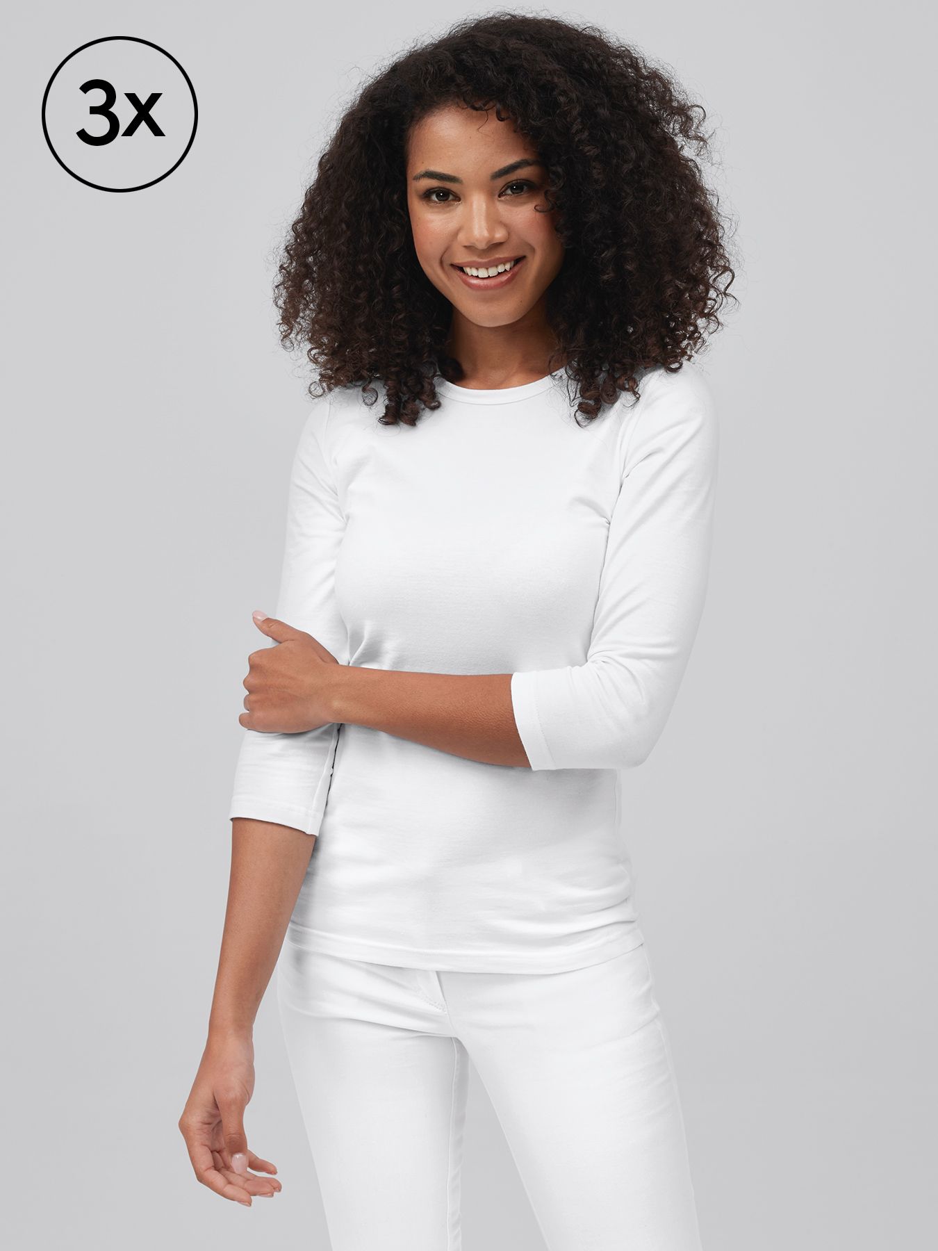 T-shirt AREL 3/4-ärm 3-pack