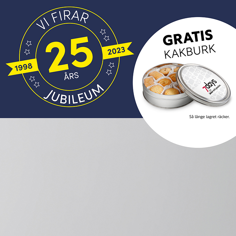 25 Års Jubileum - Gratis kakburk
